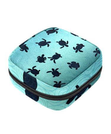 Ocean Life napkin storage bag Ocean Life Turtles menstrual cup portable women's bandages storage bags female menstruation first period bag