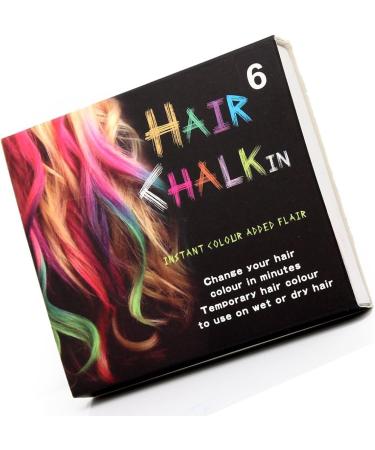 Trimming Shop Temporary Hair Chalk Colour Pastel Hair Dye - Non-Toxic Halloween Salon Hair Color Set - Washable Dye Pack for Birthday & Makeup - 6pcs, Pack of 1 - Buy Online on GoSupps.com