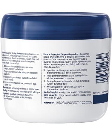 EUCERIN AQUAPHOR Healing Ointment Multipurpose Ointment for Dry Cracked Skin Chafing Cuticle Care Fragrance Free Non Greasy and Non Comedogenic Body Moisturizer Dermatological Skin Care 396g Unscented 396 g (Pack of 1) - Buy Online on GoSupps.com