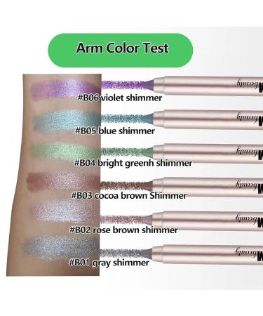Buy Purple Violet Eyeshadow Stick | Waterproof Long-Lasting Creamy Eye Brightener & Highlighter Pencil - Smooth Shimmer Makeup - Buy Online on GoSupps.com