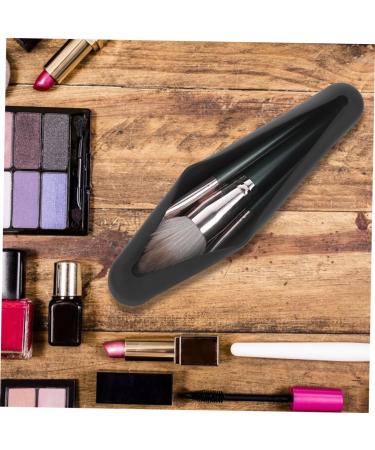 Mikinona 1set Powder Puff Storage Box Make up Travel Egg Rack Silica Gel Black 20X4.8CM - Buy Online on GoSupps.com