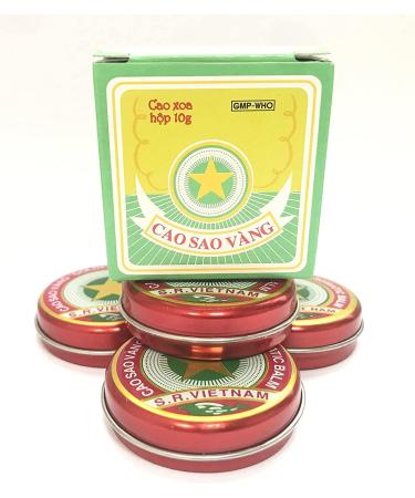 Buy 40g Golden Star Aromatic Balm (4x10g) - Natural Remedies with Essential Oils | International Shipping Available - Buy Online on GoSupps.com