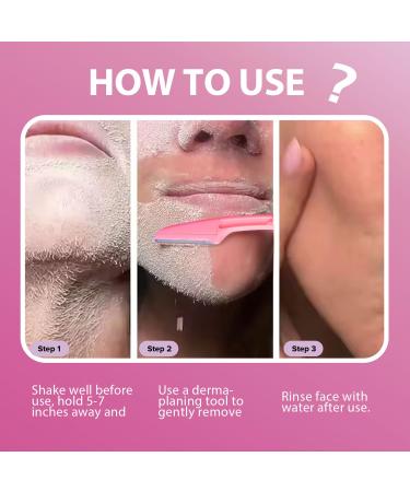 Hair Identifier Spray for Face Shaving | Moisturizing Dermaplaner Tool for Women | Skin Care & Razor Enhancer - Buy Online on GoSupps.com