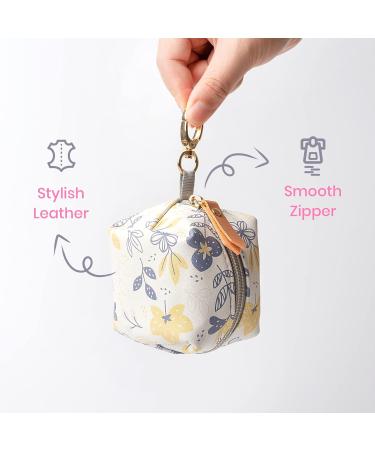 Pacifier Holder Case with Clip - Stylish Leather Pouch for Diaper Bag - Fits 2 Pacifiers - Multicolor Stone - 1PK - Buy Online on GoSupps.com