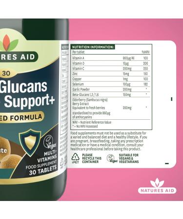 Natures Aid Immune Support Tablets - 30 Count - Buy Online on GoSupps.com