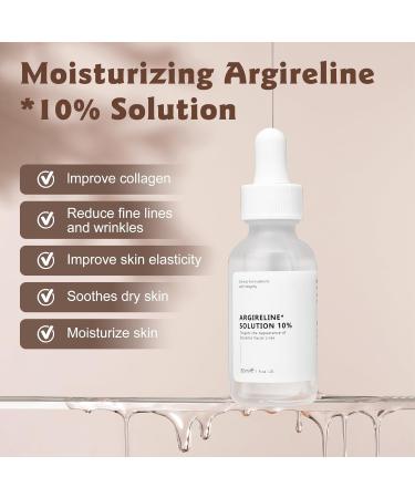Argireline Serum for Face - Advanced Anti-Wrinkle Moisturizing Solution for All Skin Types - 10% Peptide Formula (1PC - Buy Online on GoSupps.com