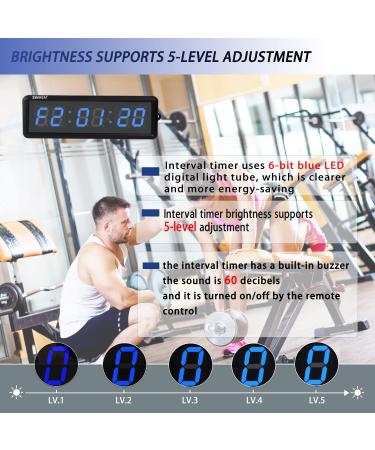 SMAHEAT Electronic Fitness Timer - 1.5 inch Six-Bit All-Blue Stopwatch for School, Exam, Home Exercise, Gym - Buy Now! - Buy Online on GoSupps.com
