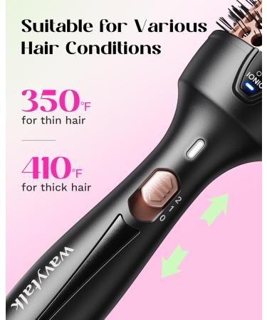 Wavytalk Pro Thermal Brush - 1.5 Inch Ionic Heated Round Brush for Smooth Blowouts & Natural Curls | Fast Heating Dual Voltage Rose Gold - Buy Online on GoSupps.com