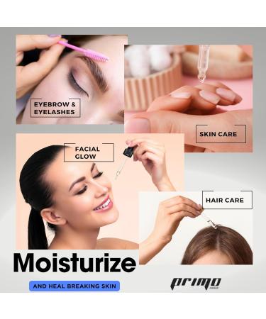 Rosemary Oil for Hair Growth 120ml diluted with natural oils | Castor Argan jojoba Peppermint Coconut tea tree Vitamin E | 100% Veganic Serum for Skin Care Hair Care Non Greasy - Buy Online on GoSupps.com