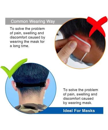 5PCS Mask Extender Adjustable Anti-Tightening Holder Band for Ear Protection - Silicone Earsaver (Multicolor) - Buy Online on GoSupps.com