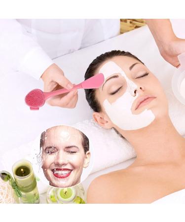 Facial Care Mud Silicone Brush Double-Head Soft Skin Instrument Cleansing Beauty Tools Zit (K One Size) One Size K - Buy Online on GoSupps.com