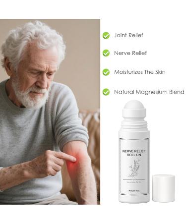HABOHUSE Nerve Relief Roll On Magnesium Roll On Lotion with Aloe Vera Arnica Menthol Neuropathy Cream for Foot & Leg Care Fast Absorbing Non-Greasy Formula 75ml / 2.5oz - Buy Online on GoSupps.com