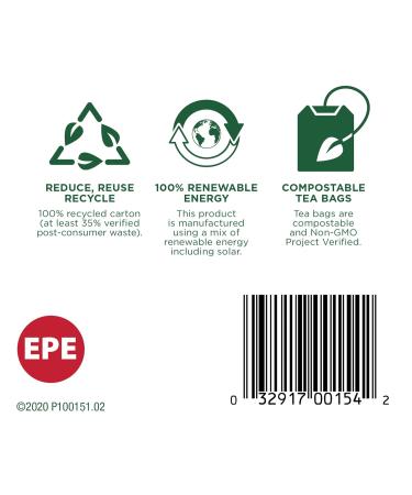 Traditional Medicinals Organic Echinacea Elderberry Herbal Tea - 32 Tea Bags Total, Immune Function Support, Pack of 2 - Buy Online on GoSupps.com