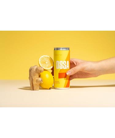  OSSA OSSA Ginger Lemon Energy Tea (24 x 250ml) Refreshing Guayusa-Infused Boost Packed with Antioxidants for Natural Energy & Wellness - Buy Online on GoSupps.com