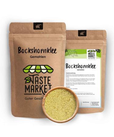 TASTE Guter Geschmack 1 kg of various sizes Ground Bockshorn Clover | Bockshorn Tea | Spices | Powder | Fenugreek Powder | Seed | Bockshorn Clover Seed