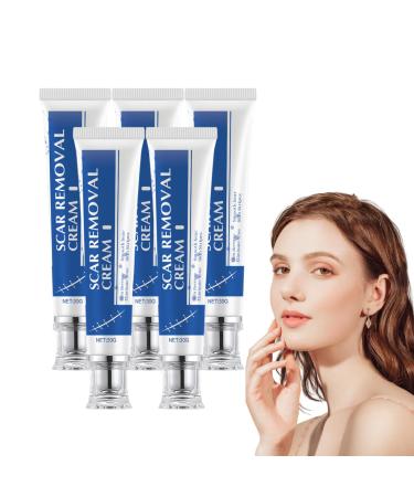 VKaoess Advanced Scar Gel Intensive Night Cream for Scars Fades the Appearance of Stretch Marks and Scars Helps Reduce the Appearance of Surgical Acne and Keloid Marks 5 Pack