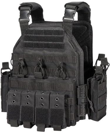 Buy Generic Plate Carrier - Molle Quick Release Tactical Vest in Black | International Shipping Available - Buy Online on GoSupps.com