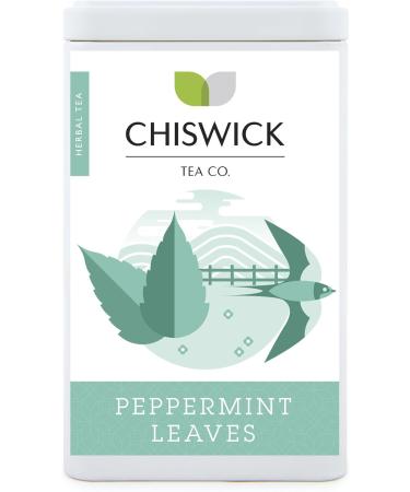 Peppermint Leaves Premium Loose Leaf Herbal Tea - Chiswick Tea Co - 50 Tin - Buy Online on GoSupps.com