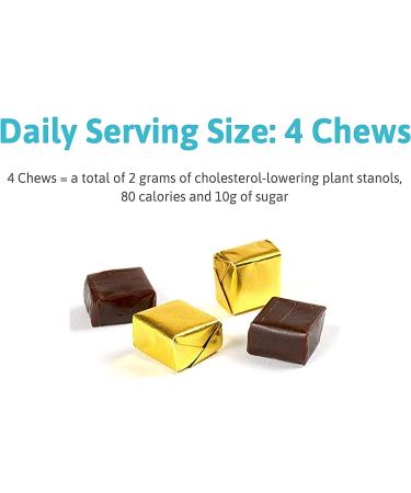 Benecol Soft Chews - Cholesterol-Lowering Plant Stanols - 120 Chocolate Chews - Buy Online on GoSupps.com