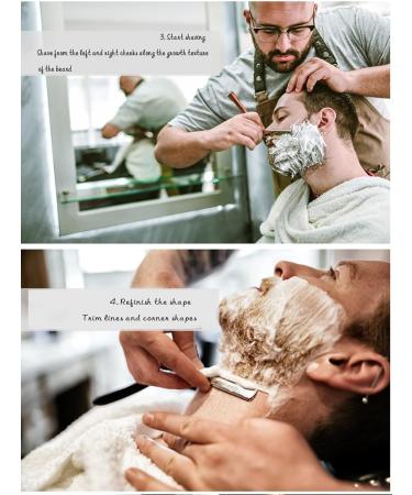 Antique Barber Razor Foldable Wooden Handle Straight Razor for Manual Shaving | Classic Men's Grooming Tool - Buy Online on GoSupps.com