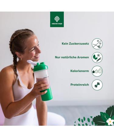 Natural Mojo Fit Strawberry Shake (500g) - Vegetarian Meal Set with Nutrients Protein & Superfoods for a Conscious Diet - Buy Online on GoSupps.com