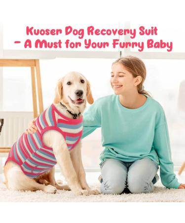Kuoser Breathable Post-Op Body Suit for Dogs & Cats - Medical Recovery Wear for Male & Female Pets - Alternative to Elizabethan Collar - Buy Online on GoSupps.com