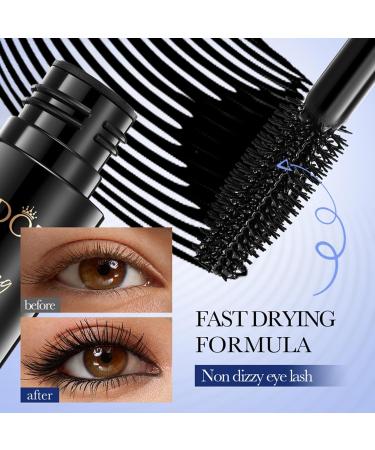 Shantou Ouhoe 2 Pieces Mascara Waterproof Mascara Volume Mascara Tereoscopic Fibrous Eye Black Mascara Length and Volume Black Without Clumps or Stains Naturally Sustainable - Buy Online on GoSupps.com