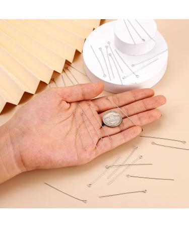 Pandahall 100pcs 22 Gauge Stainless Steel Open Eyepins 2 Inch for DIY Jewelry Making - Buy Online on GoSupps.com