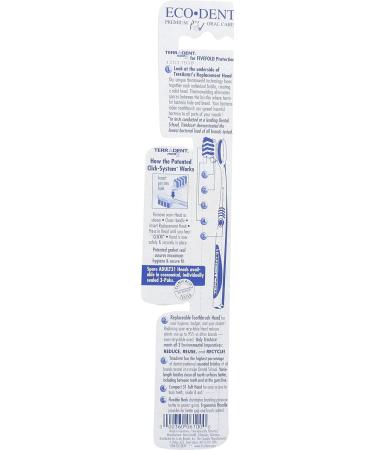 Terradent Adult Soft Toothbrush + Refill Kit - 0 Plastic-Free, Eco-Friendly Option - Buy Online on GoSupps.com