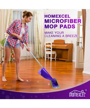 HOMEXCEL Microfiber Mop Pads - Reusable & Washable Swiffer WetJet Refills (Pack of 2) - Buy Online on GoSupps.com
