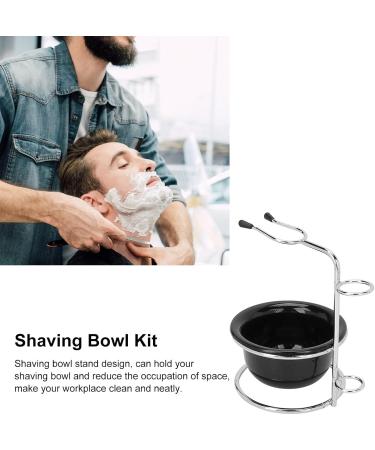 Beard Shaving Bowl Kit for Men | Stainless Steel Razor Brush Stand | Complete Barber Shaving Accessories Set - Buy Online on GoSupps.com