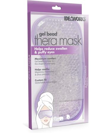 IdeaWorks Gel Bead Eye Mask - Hot or Cold Therapy - Plush Back - Purple - Buy Online on GoSupps.com