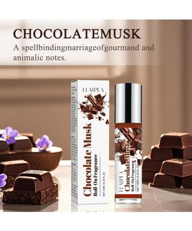CLQFDT Chocolate Musk Roll-On Perfume for Women 10ml Long Lasting Fragrance Oil Concentrated Scented Body Oil for Daily Wear and Gift - Buy Online on GoSupps.com