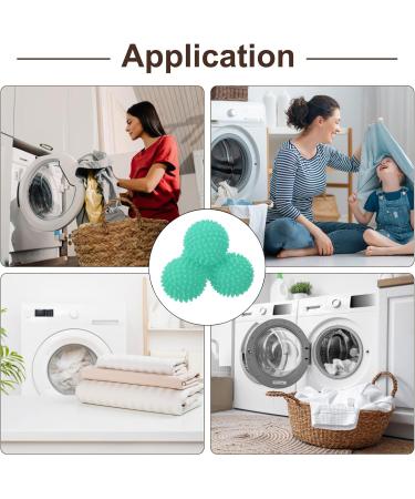 Buy uxcell Reusable Laundry Dryer Balls - 4pcs Vinyl Drying Balls for Wrinkles Static Reduction & Energy Savings - Blue-Green - Buy Online on GoSupps.com