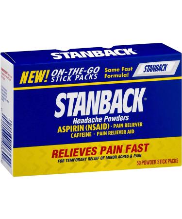 Stanback Headache Powder 50-Count (3-Pack) - Fast Relief for Headaches - Buy Online on GoSupps.com