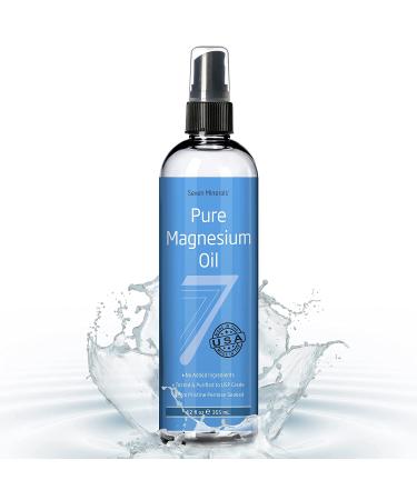 Pure Magnesium Oil Spray 12 fl oz - 100% Natural USP Grade - No Unhealthy Minerals - From USA Permian Seabed - Free Ebook - Lasts 9 Months - Buy Online on GoSupps.com