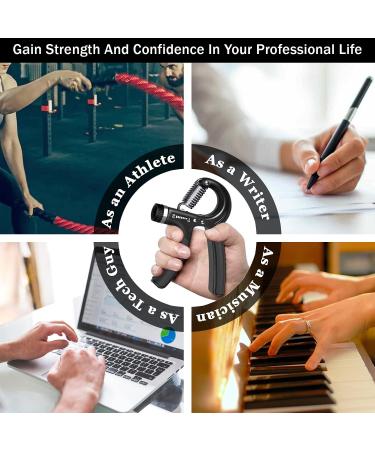 Premium Adjustable Hand Trainer - 5-60 kg Forearm & Grip Strength Device with E-Book | Enhance Wrist Support & Rehabilitation - Buy Online on GoSupps.com