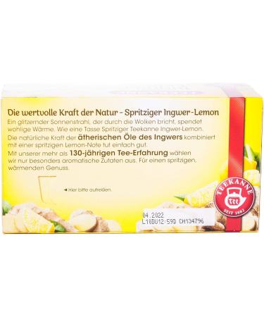  Teekanne GmbH & Co. KG Ginger Lemon Teapot Set of 12 - Buy Online on GoSupps.com