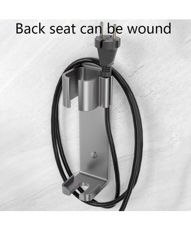 Hair Curling Wand Holder | Curling Wand Wall Mount Winder Function Organizer - High Temp Resistant 36mm Diameter for Straight Hair Comb Pochy Grey - Buy Online on GoSupps.com