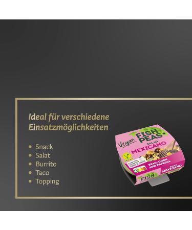 F'shPeas Vegan Tuna Salad 175g - Mexican Style | Delicious Vegan Salad Ready to Eat Tuna with Vegetables - Buy Online on GoSupps.com