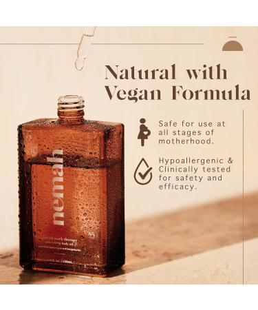 Nemah Belly Oil For Pregnant Women Stretch Mark Oil Quick Drying Non-Greasy With Jojoba Coconut Hemisqualane Blend Pregnancy Stretch Mark Prevention Pregnancy Essentials Vegan 3.4 Fl Oz - Buy Online on GoSupps.com