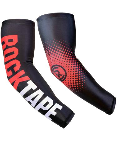 RockGuards Arm Sleeve, Black/Red, Medium