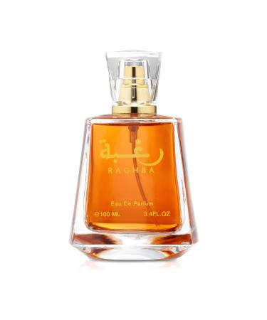 Lattafa Raghba 2-piece Set for Unisex (3.4 Oz Eau de Parfum Spray + 1.7 Oz Perfumed Deodorant Spray)