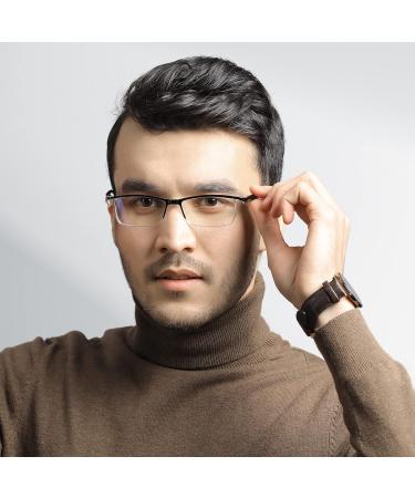 LUFF 4Pcs Anti-Blue Ray Reading Glasses - Portable Ultralight Readers 2.25X in Black | International Shipping Available - Buy Online on GoSupps.com