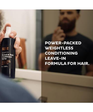 Scotch Porter Leave-in Conditioner Spray for Men | Daily Hydration Beard & Hair Conditioner | Non-Toxic Paraben & Sulfate-Free | 8oz - 2 Pack - International Shipping Available - Buy Online on GoSupps.com