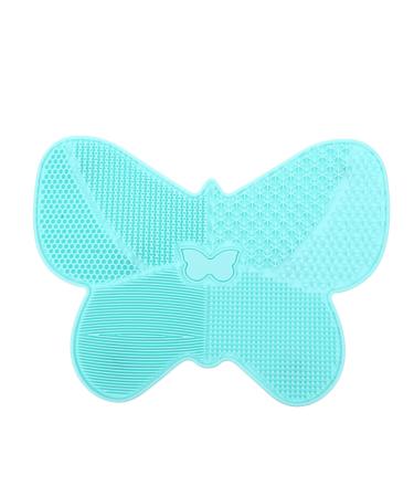 Housoutil 1pc Silicone Scrub Pad Lip Brush Cleaning Mat Brush Cleaning Plate Makeup Brush Scrubber Beauty Tool Cleaning Mat Brush Cleaning Pad Cleaning Tool Hair Make up Silica Gel Cleaner 23X17cm Green