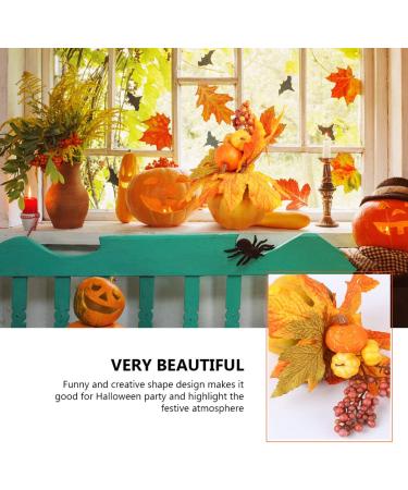HOMSFOU 2 Pcs Halloween Pumpkin Decoration Home Decor Pumpkin Decorations Fall Decorations Halloween Party Pumpkin Decor Pumpkin Adornment for Home Pumpkin Ornament Household Props Orangex2pcs 15x5.5cmx2pcs - Buy Online on GoSupps.com