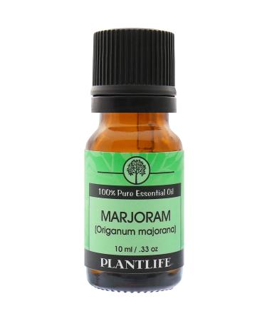 Plantlife Marjoram Aromatherapy Essential Oil - Straight from The Plant 100% Pure Therapeutic Grade - No Additives or Fillers - 10 ml