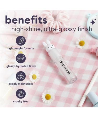 dearcloud Miffy Lip Serum Jelly - Clear Shimmer Lip Gloss for Hydration & Shine (Clear Skies) - Buy Online on GoSupps.com
