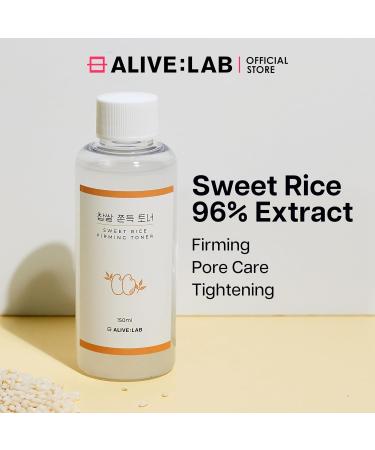 ALIVELAB Sweet Rice Firming Toner 5.07oz | Pore Care Hydration & Firmness - International Shipping Available - Buy Online on GoSupps.com